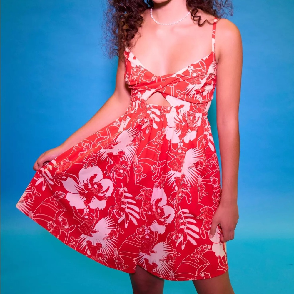 Disney Lilo & Stitch Tropical Cutout Dress Hot Topic Cosplay Costume